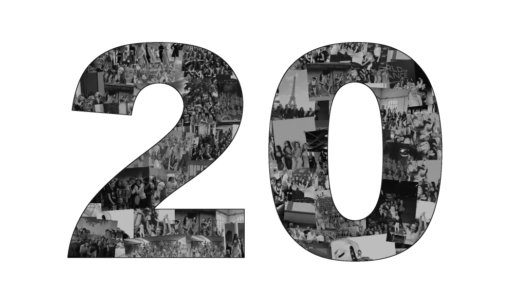 20 let Afresh — koláž fotek z historie skupiny